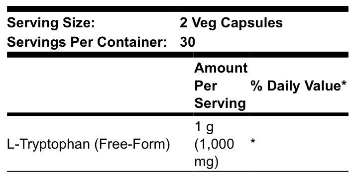 NOW L-Tryptophan 500 mg